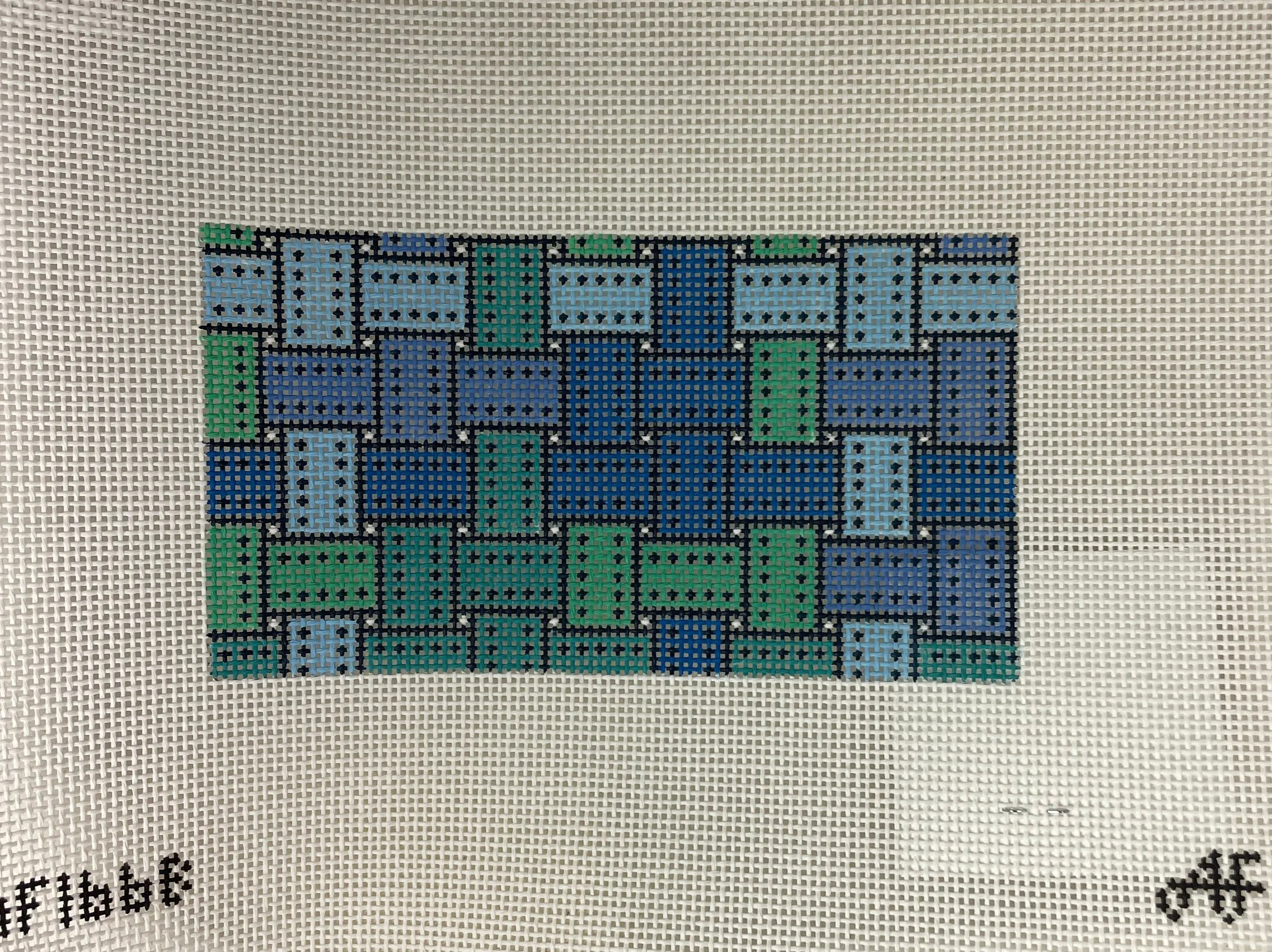 * Anne Fisher Needlepoint AF166B 3.25x6 insert- Blue Haze