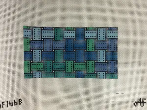 * Anne Fisher Needlepoint AF166B 3.25x6 insert- Blue Haze