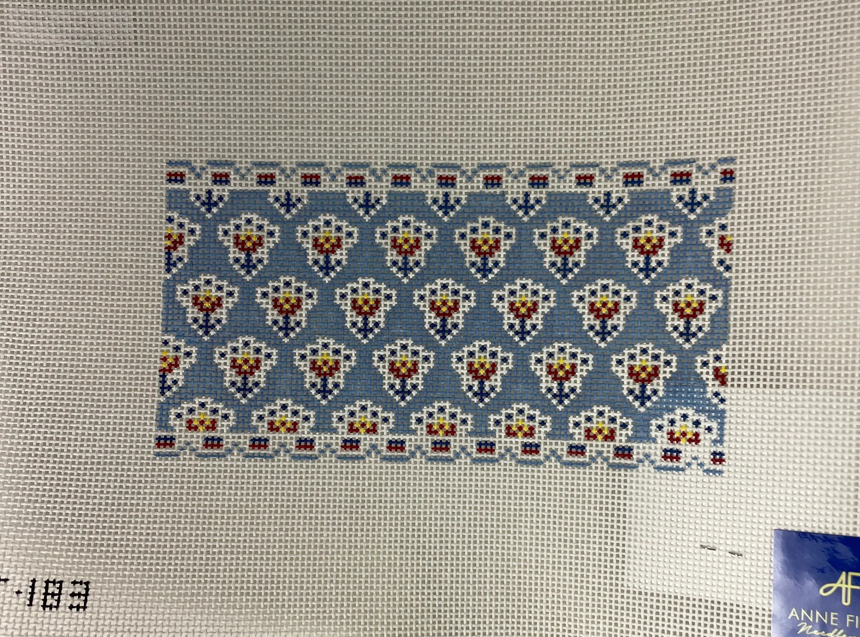 * Anne Fisher Needlepoint AF183 Provence 3x6 insert Blue