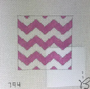 * Beth Grantz Design 120 794PW Chevron, Pink/White