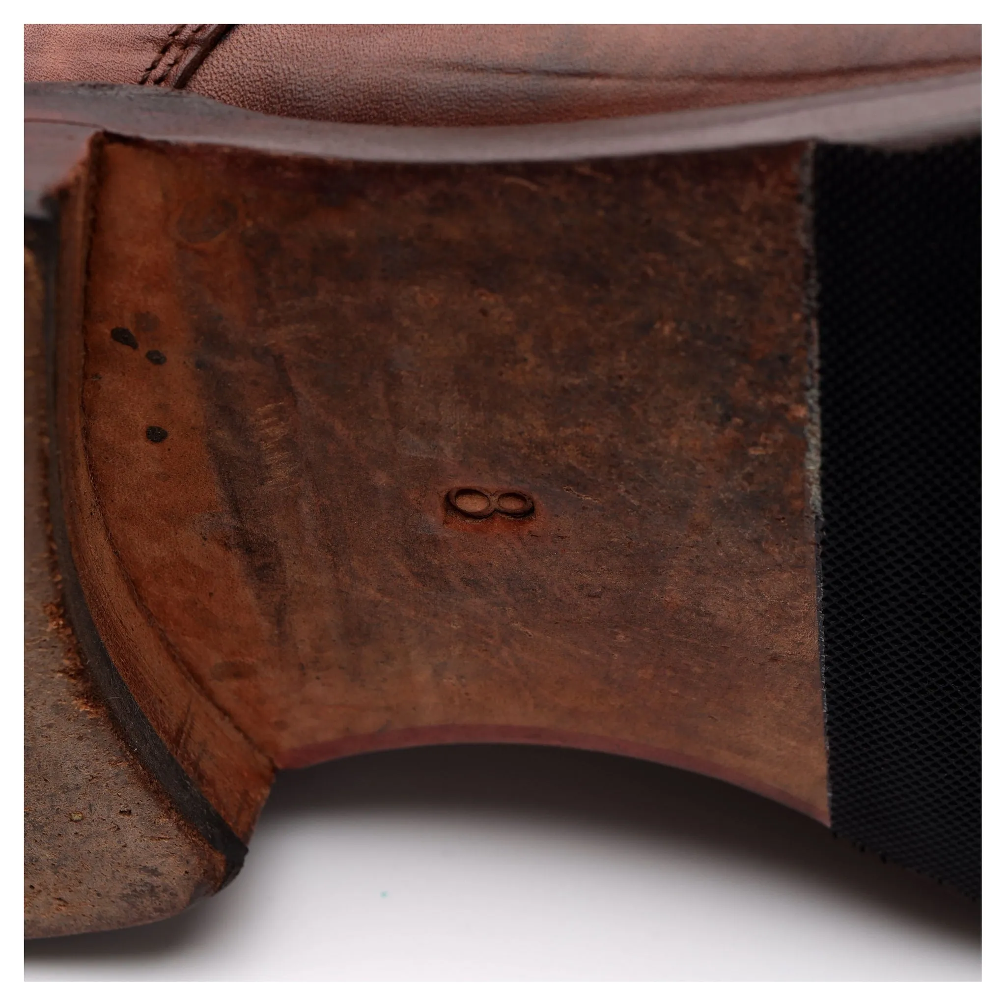 '101574' Tan Brown Museum Leather Double Monk Strap Boots UK 8