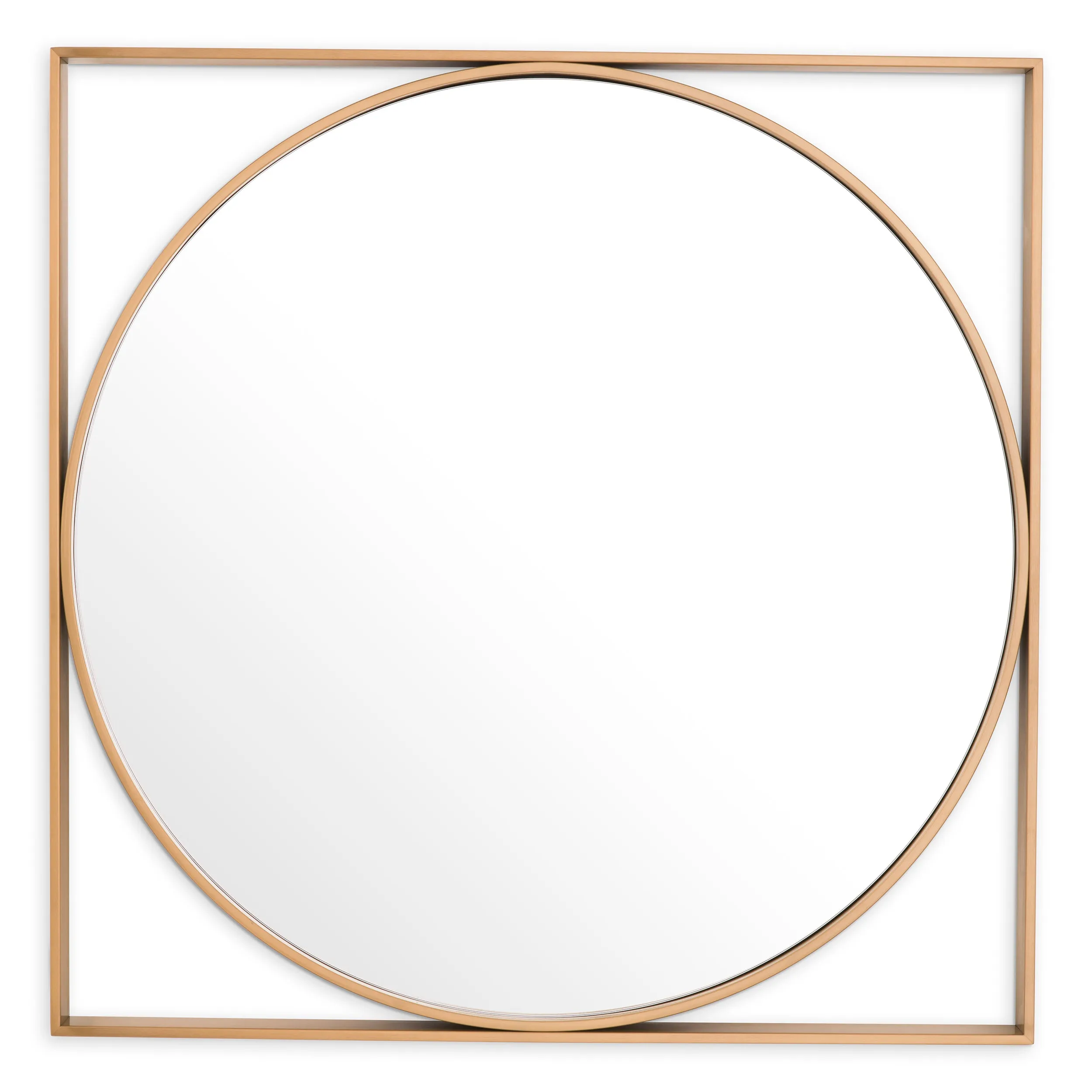 116032 - Mirror Montauk antique brass finish