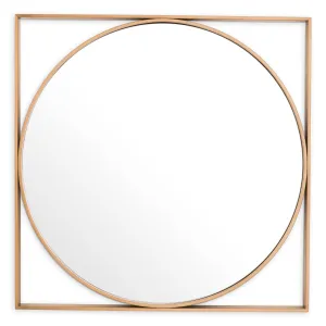 116032 - Mirror Montauk antique brass finish