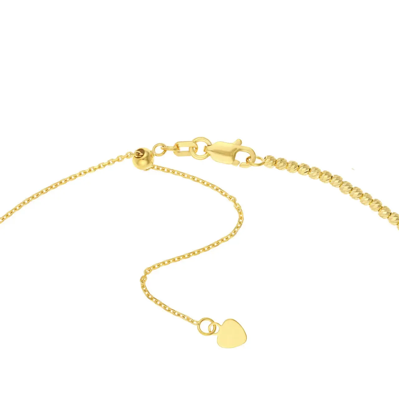 14K Gold Beaded Choker