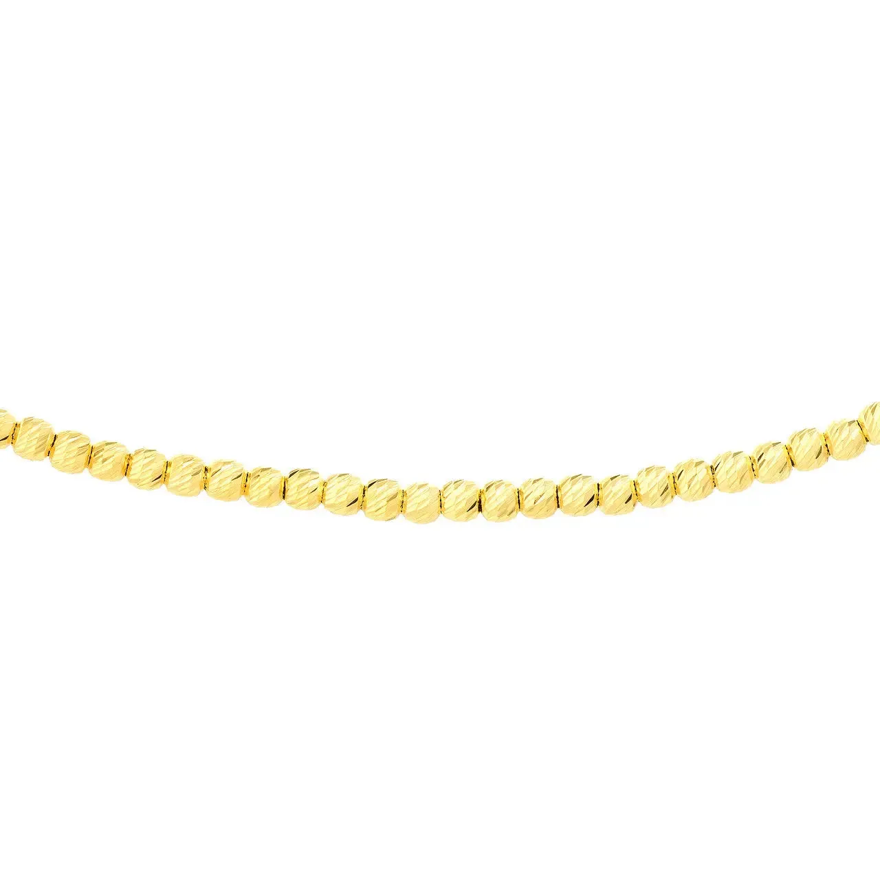 14K Gold Beaded Choker