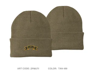 1st platoon, 2nd squad, A co, 1-36 IN Embroidered Knit Beanie - ZPMUTf