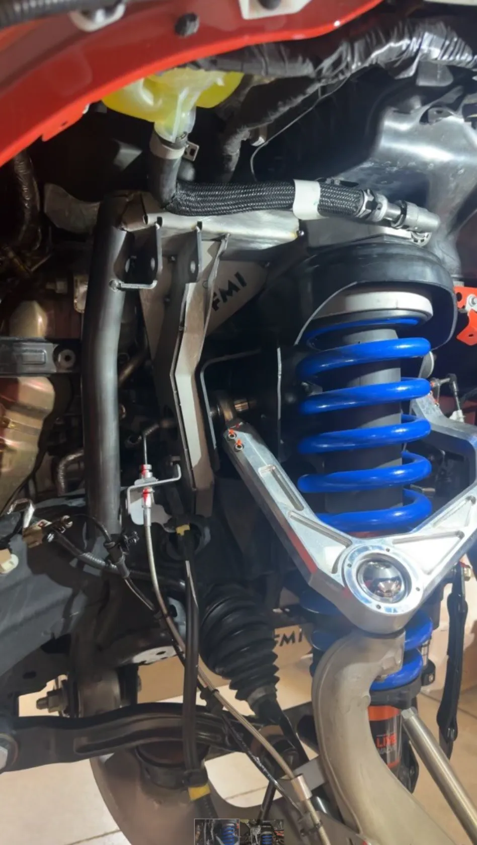 2022   Bronco Raptor Fabricated Front By-Pass Shock Mount Kit