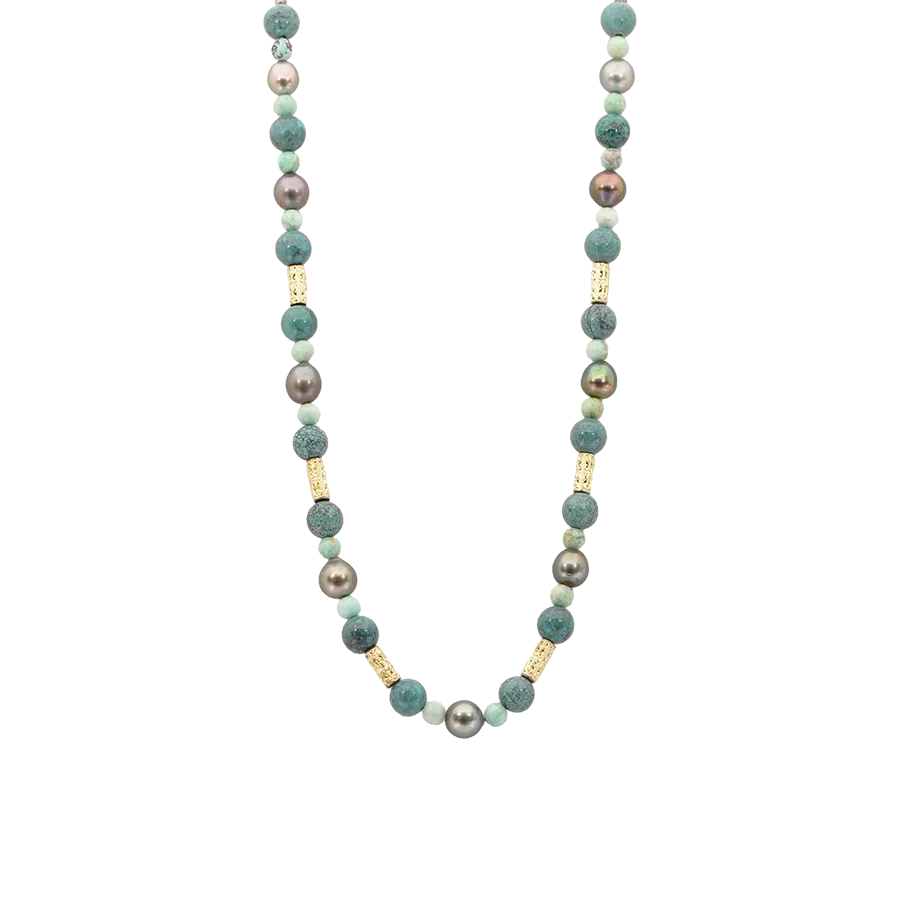 22" MULTI-BEADED NECKLACE