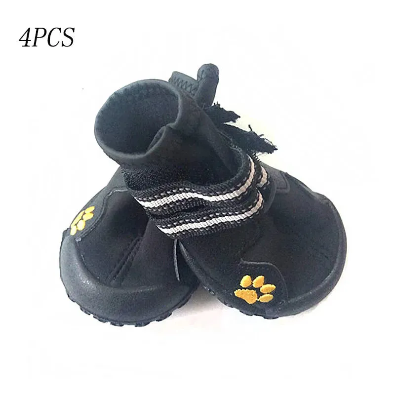 4PCS/set Sport Dog Shoes For Large Dogs Pet Outdoor Rain Boots Non Slip Puppy Running Sneakers Waterpoof Boots Pet Accessories