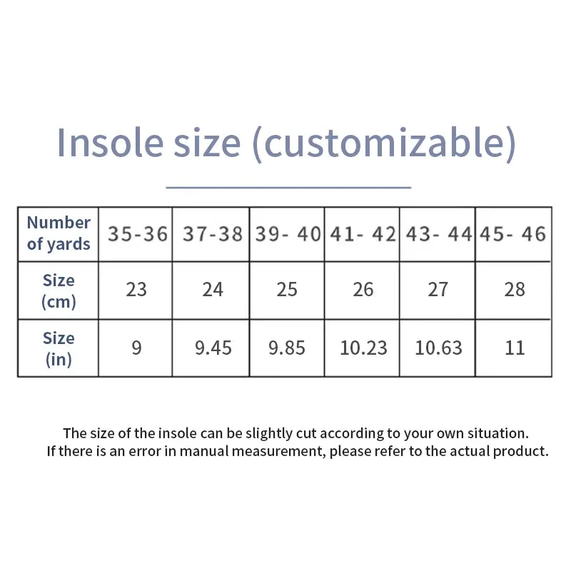 5D Sports Insoles for Shoes PU Soft Running Insole for Feet Breathable Shock Absorption Shoe Sole Arch Support Orthopedic Insert