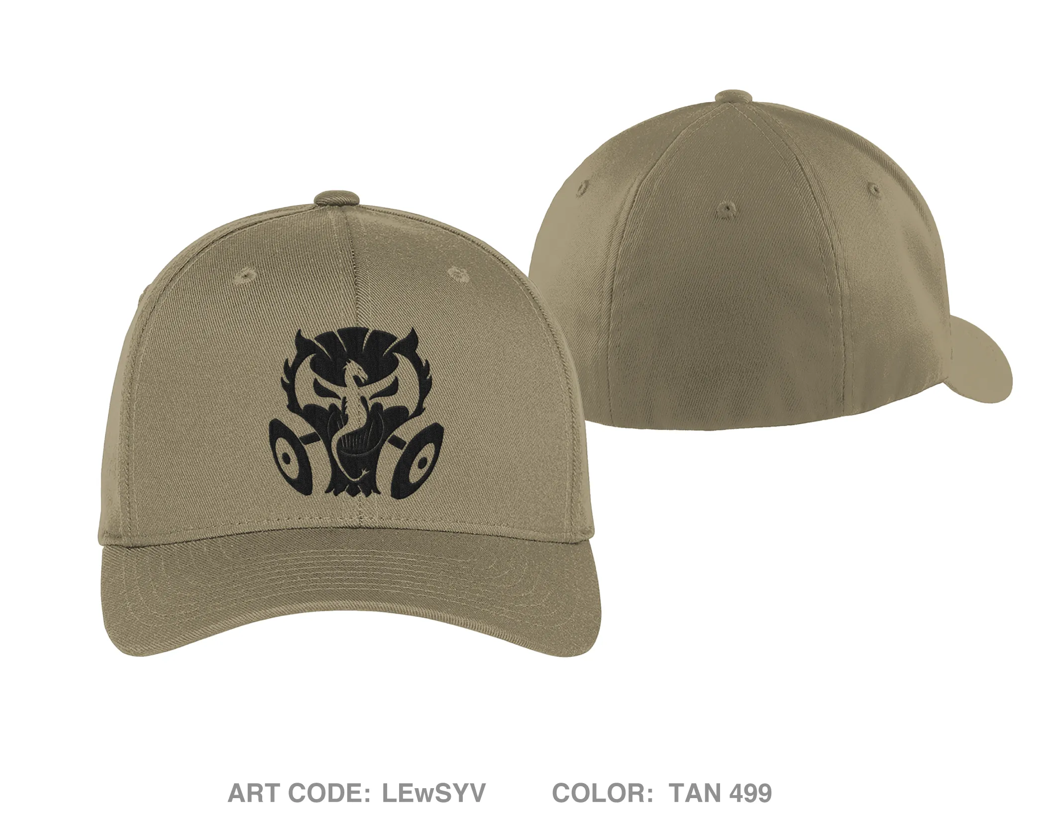 631st Chemical Company, Haz 1 Platoon Embroidered Flexfit Cap - LEwSYV