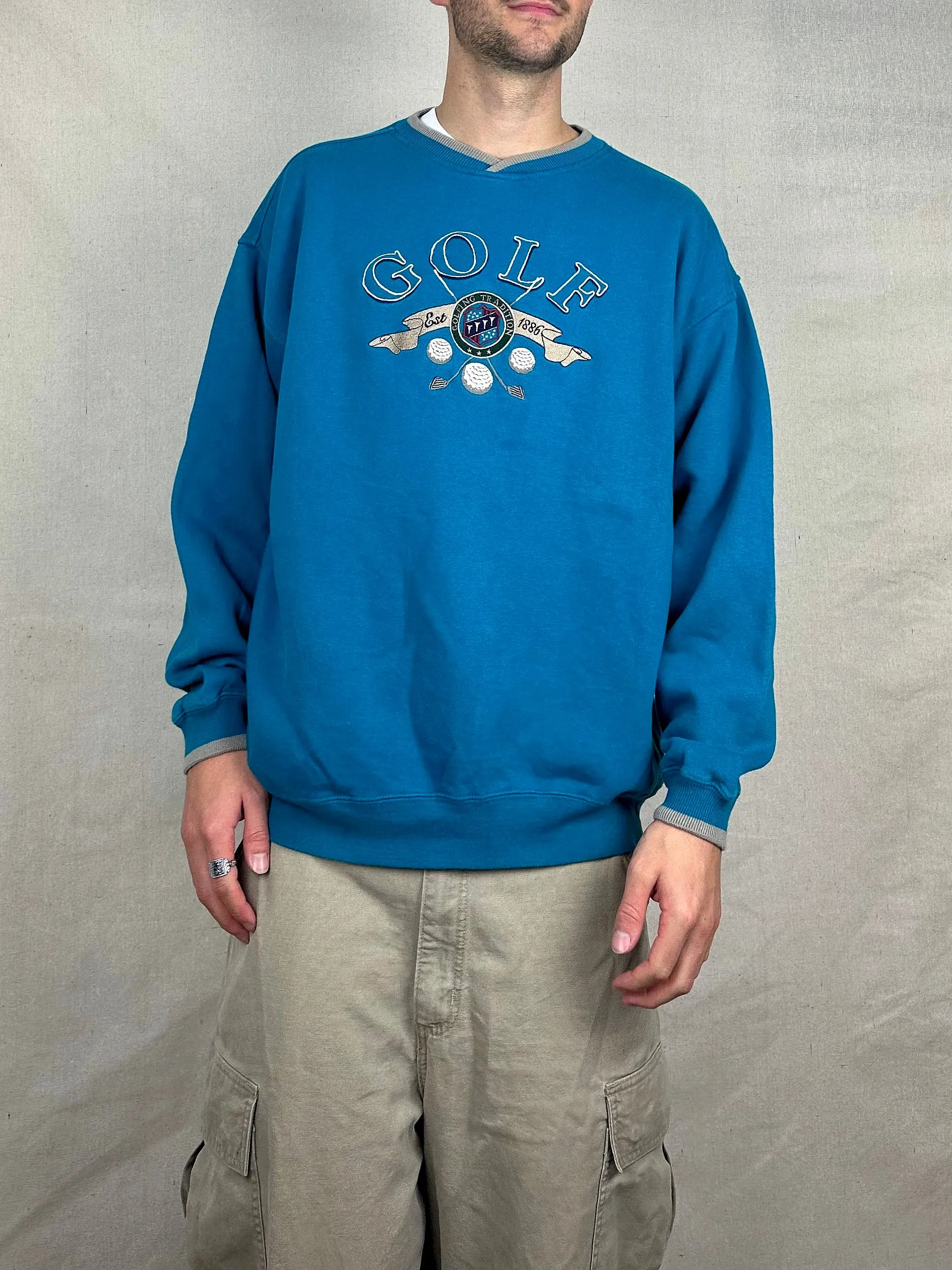 90's Golf Embroidered Vintage Sweatshirt Size L