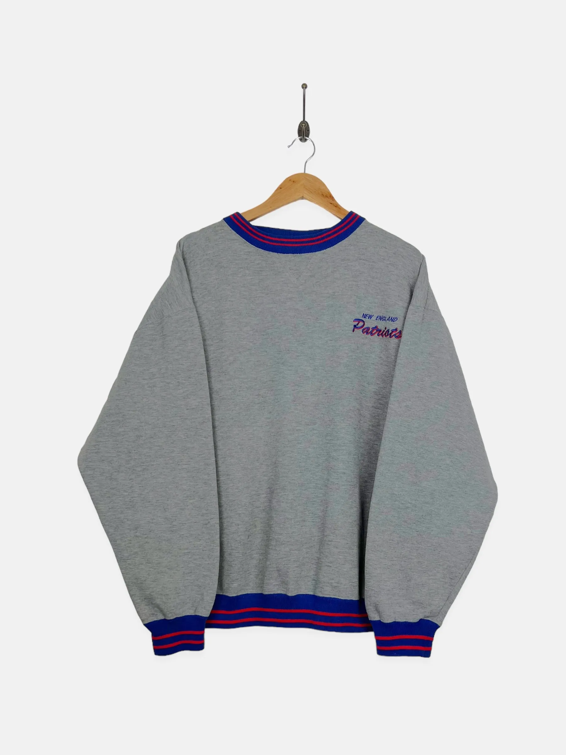 90's New England Patriots NFL Embroidered Vintage Sweatshirt Size XL
