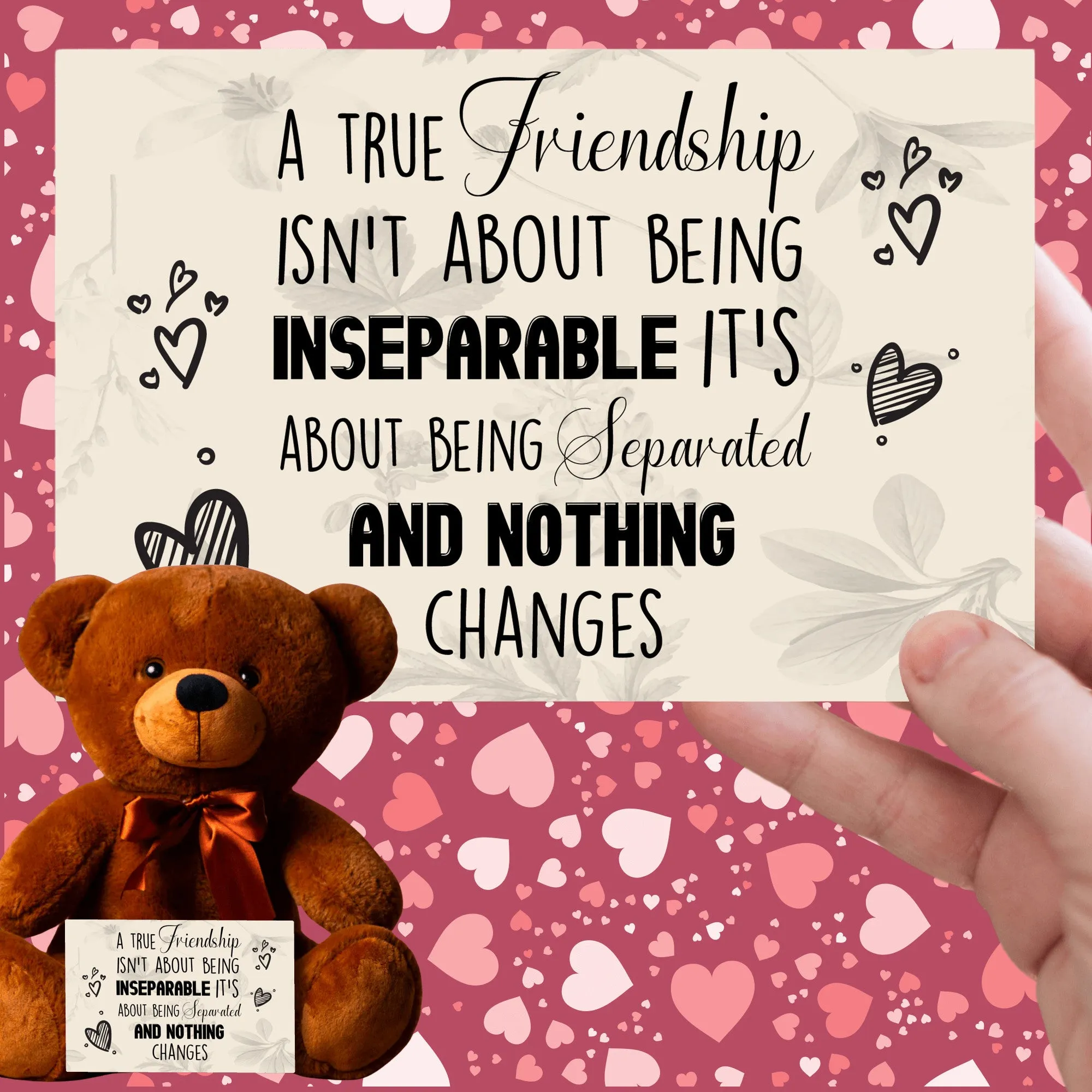 A True Friendship Teddy Bear - PRICE INCLUDES FREE SHIPPING