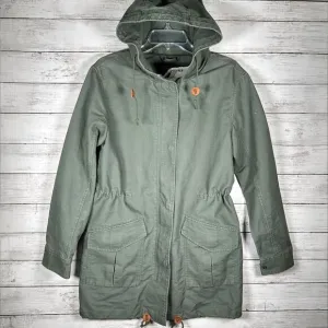 Abercrombie &amp; Fitch Anorak Utility Cotton Canvas Hooded Pull Waist Jacket Small