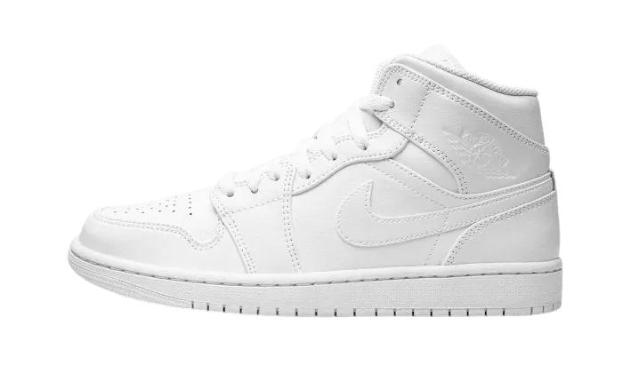 Air Jordan 1 Mid Triple White (2022)