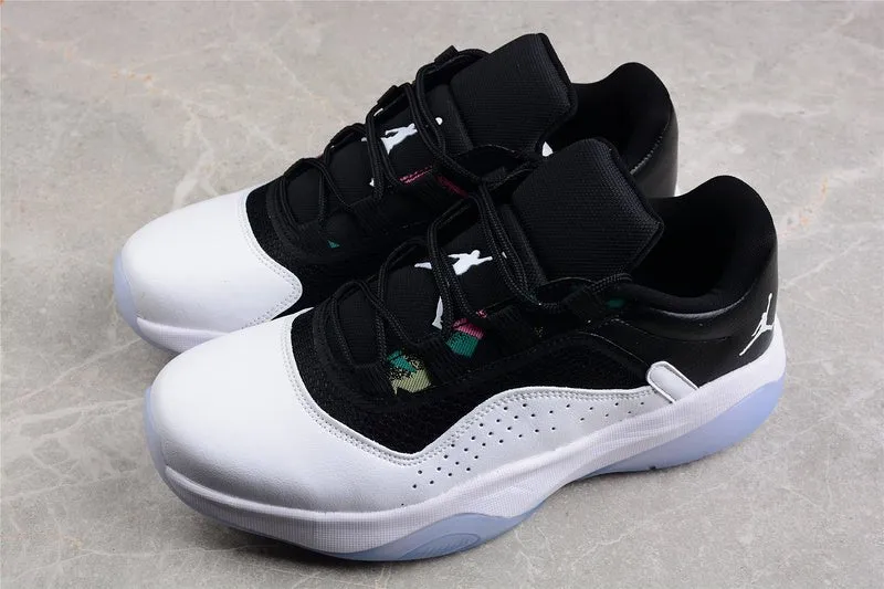 AIR JORDAN 11 CMFT LOW WHITE/BLACK/GHOST GREEN/METALLIC SILVER