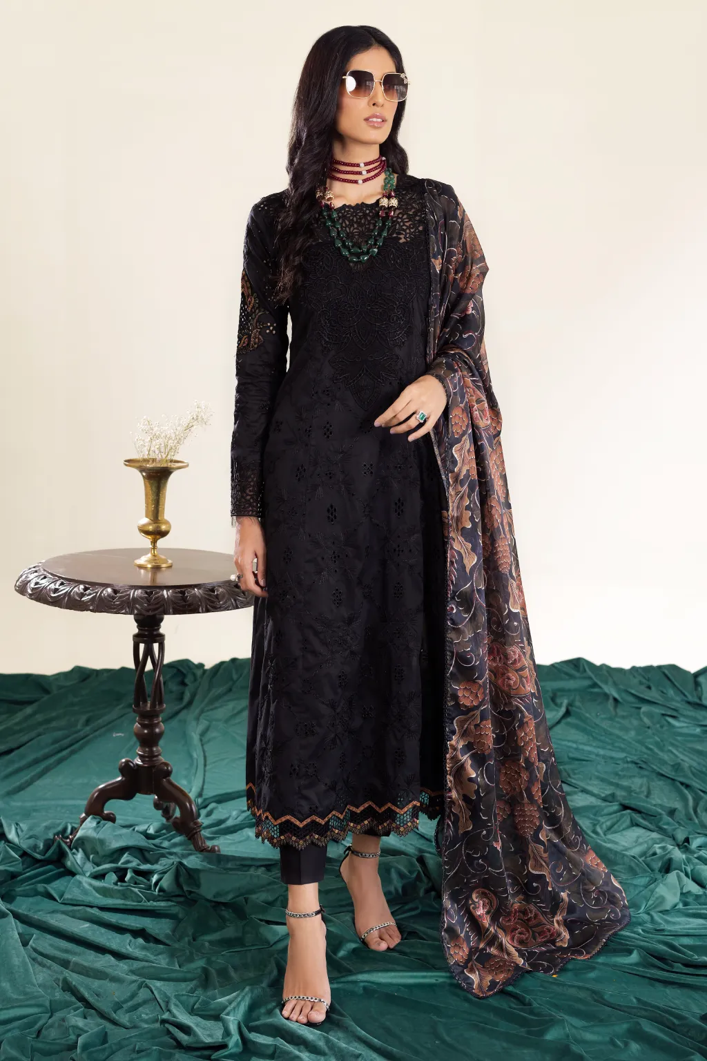 AL-10 Daisha | Iznik Aashiyan Embroidered unstitched Festive Lawn23