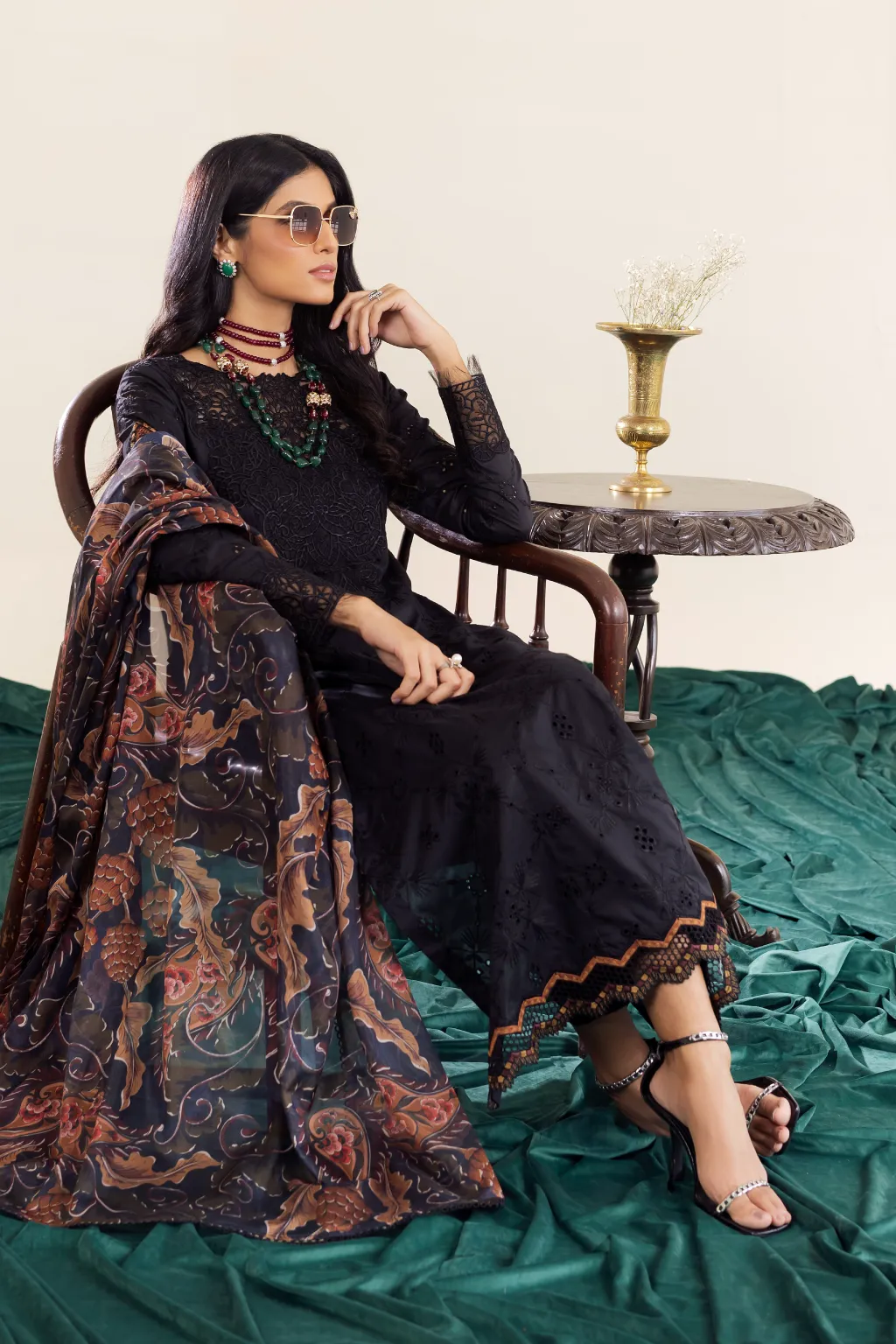 AL-10 Daisha | Iznik Aashiyan Embroidered unstitched Festive Lawn23