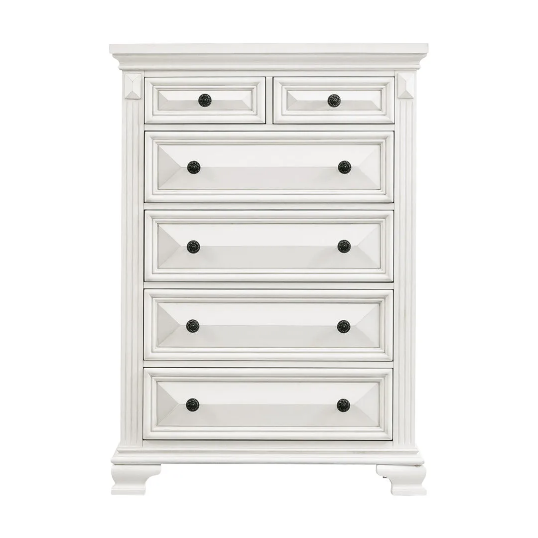 Alauna 6 Drawer Chest Lark Manor™ Color: Antique White