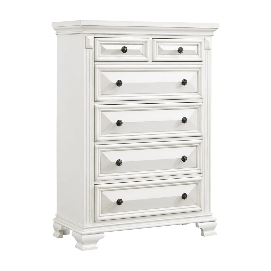 Alauna 6 Drawer Chest Lark Manor™ Color: Antique White