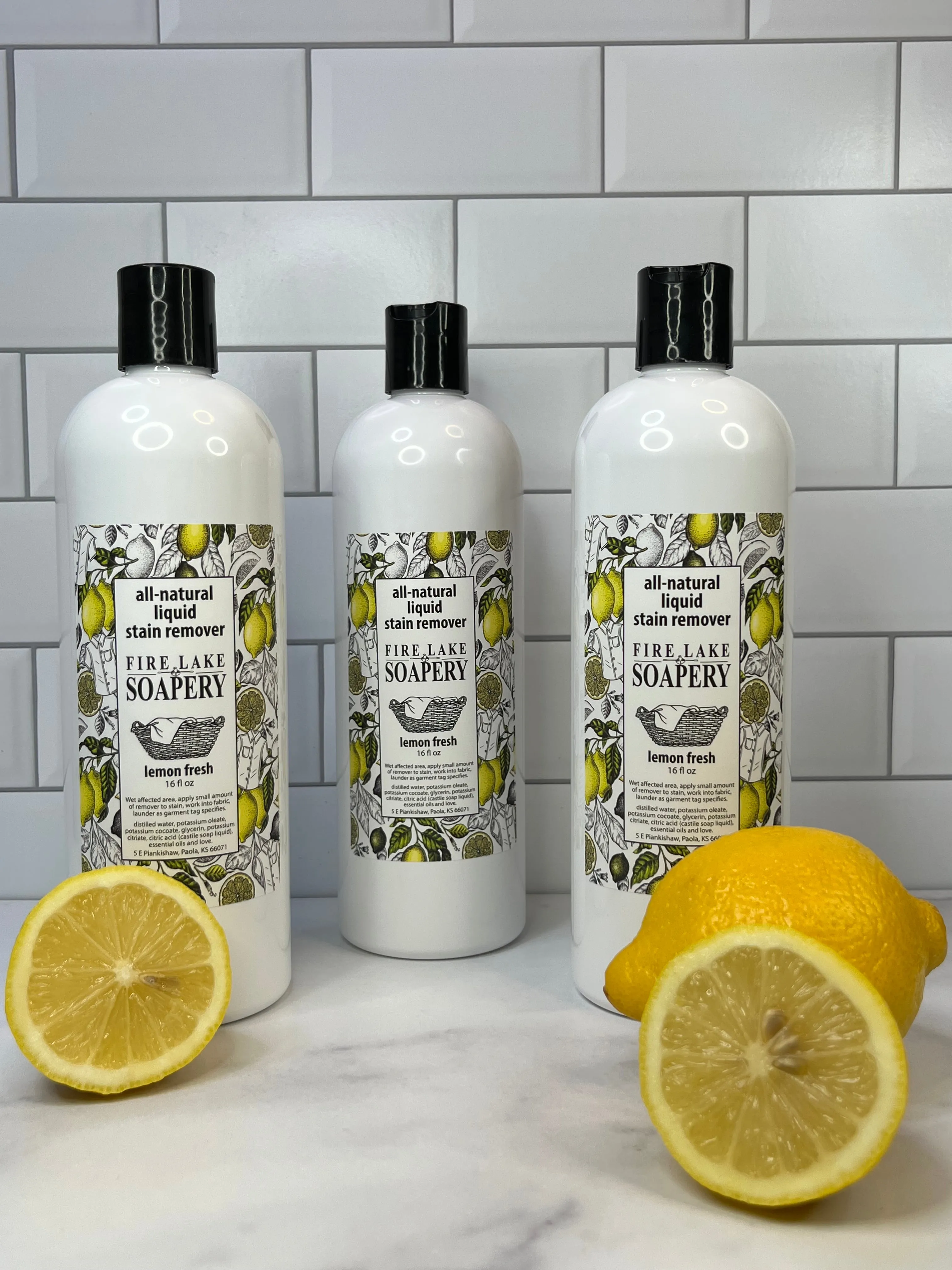 All-Natural Lemon Liquid Stain Remover