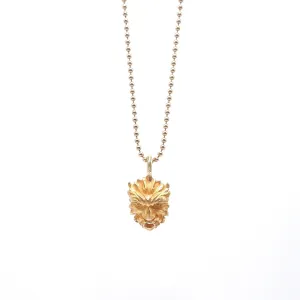 Antique 18K Yellow Gold Grotesque Face Pendant