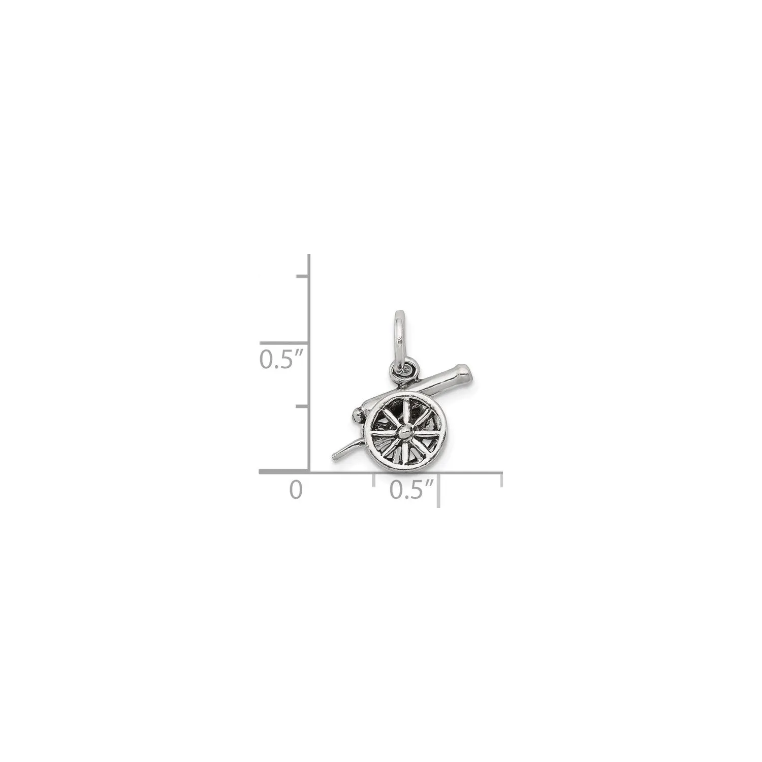 Antique Cannon Pendant (Silver)