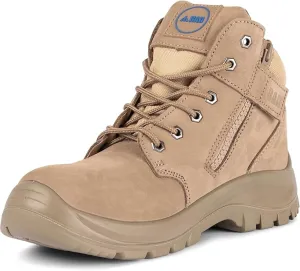 BAD Workwear Unisex Cyclone Side ZIP Tasmanian Leather Work Boots