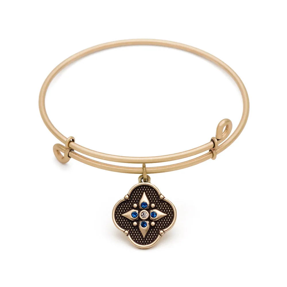 Balance of Mind, Bangle Antique Gold Color Finish