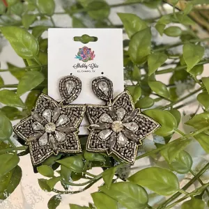 Beaded Star Earrings