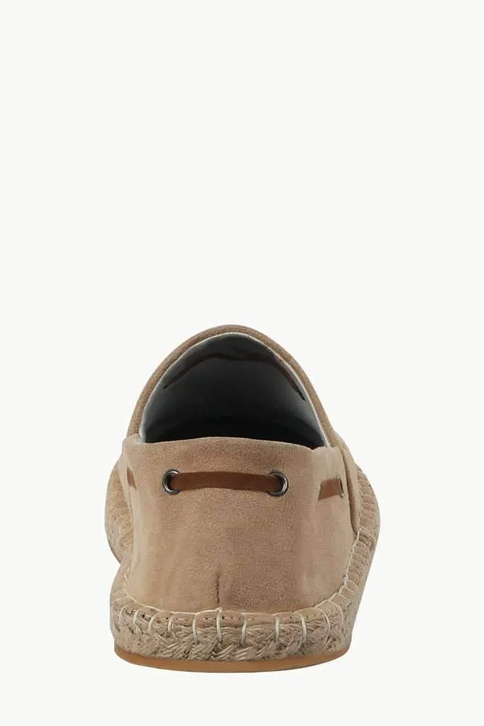 Beige Suede Tassel Espadrilles