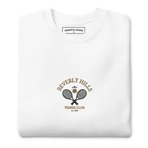 Beverly Hills Tennis Club Embroidered men Premium Sweatshirt