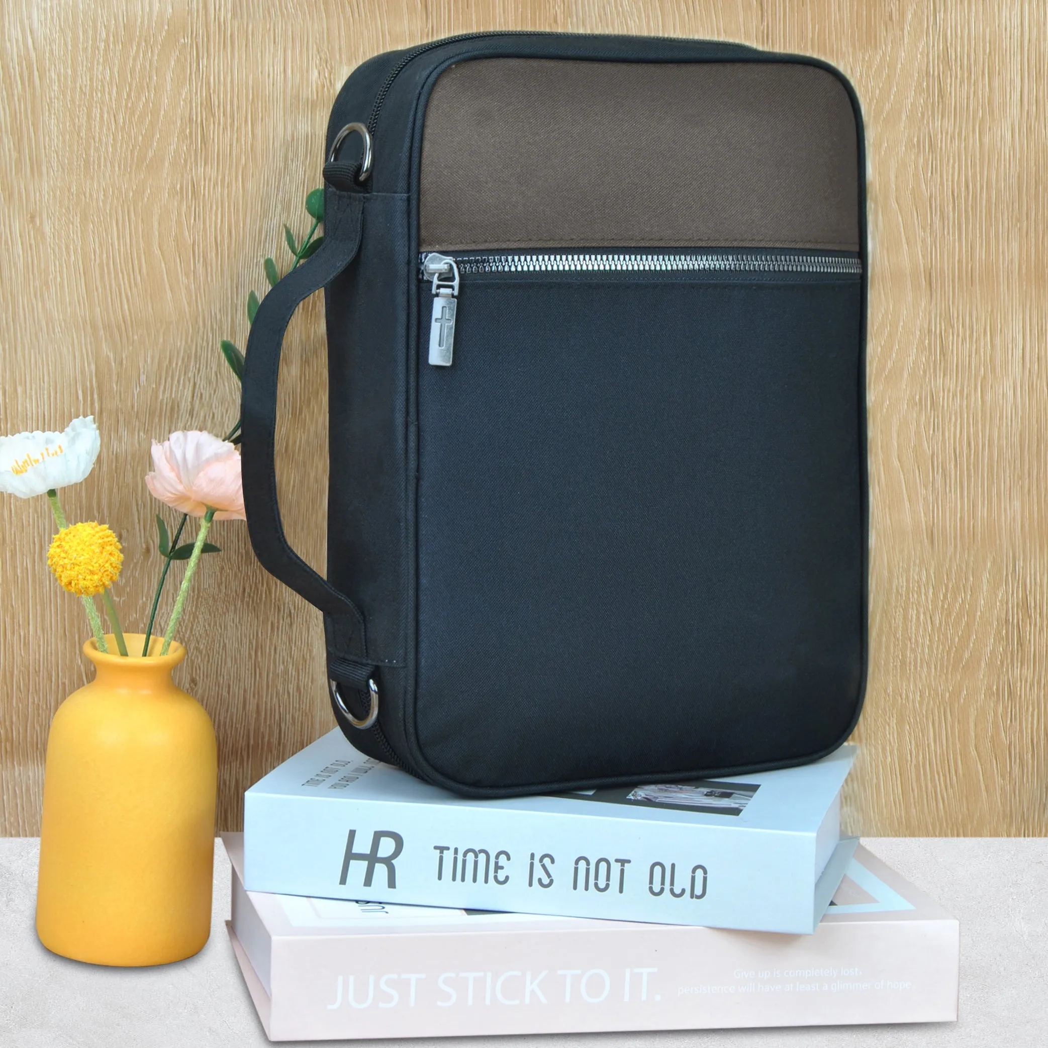 Black and Brown NGIL Canvas Bible Case Cover