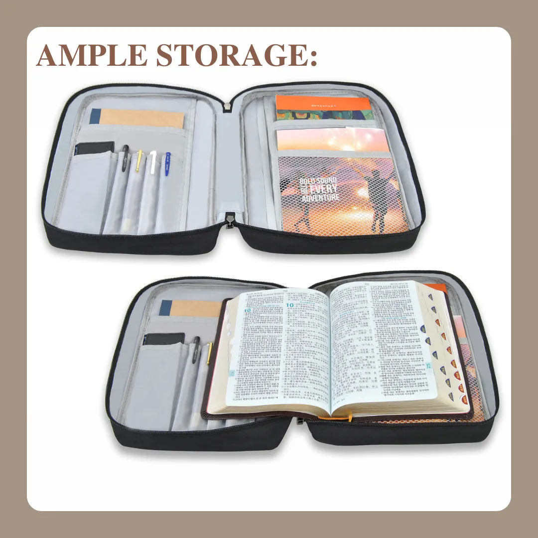 Black and Brown NGIL Canvas Bible Case Cover