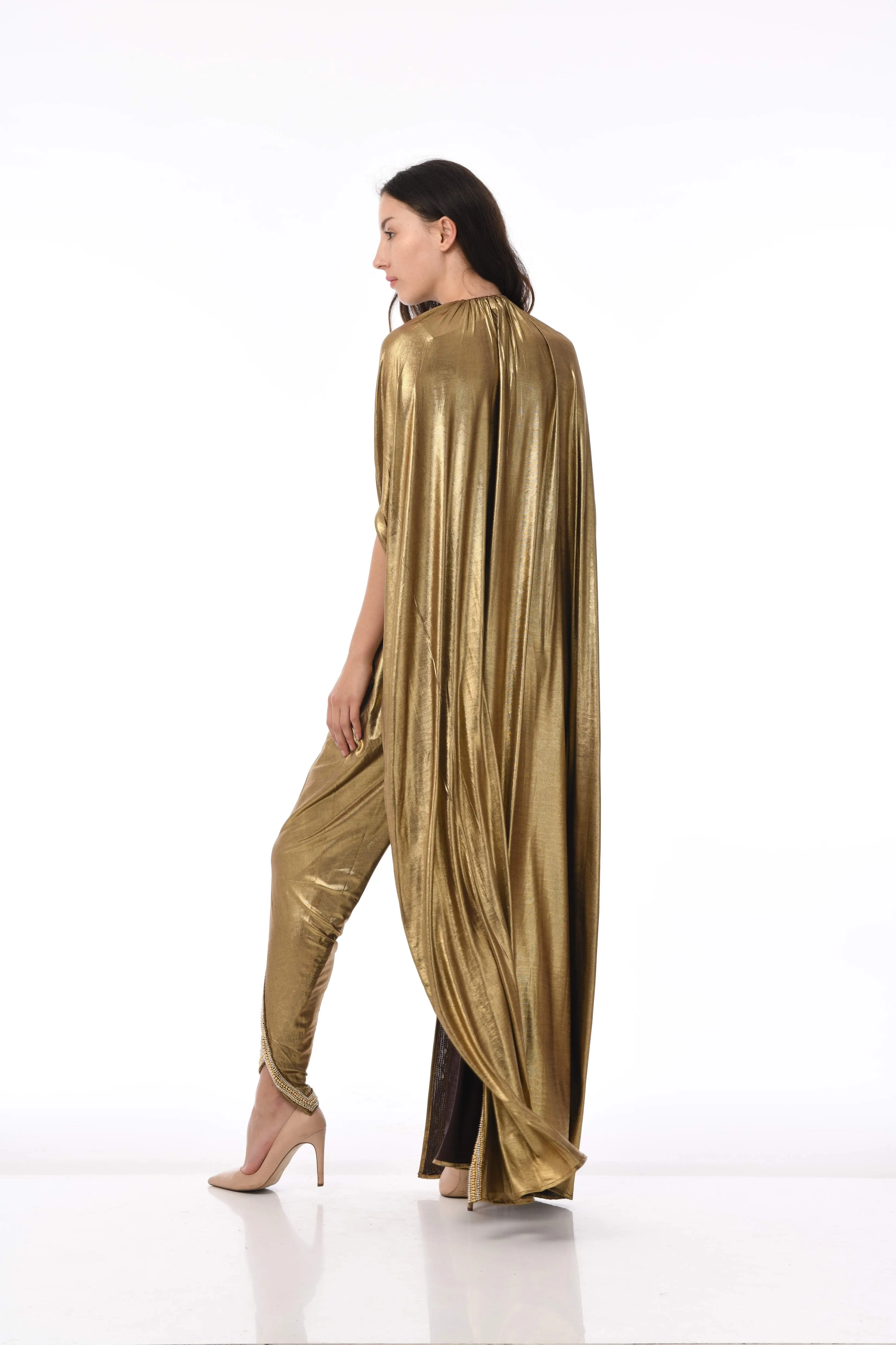 BR560 Gold Golden Robe with Pants