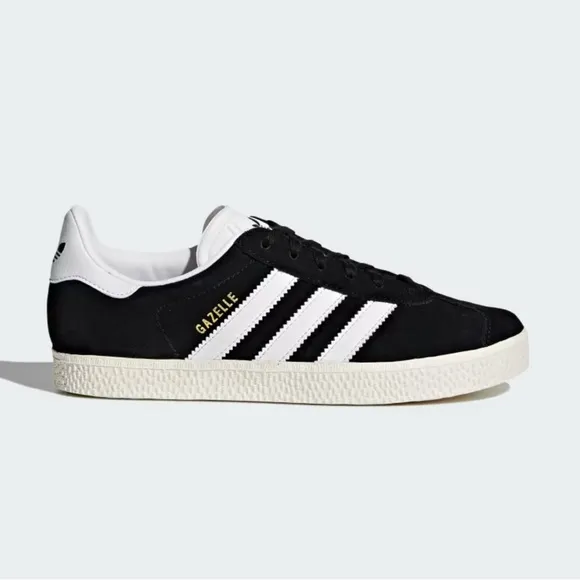 Brand New Adidas Gazelle Big Kids's Black and White Sneakers BB2502