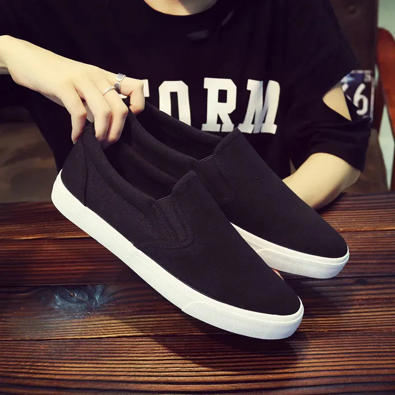 Breathable Non-slip Male Summer Casual Flat Slip-on Plus Size Footwear