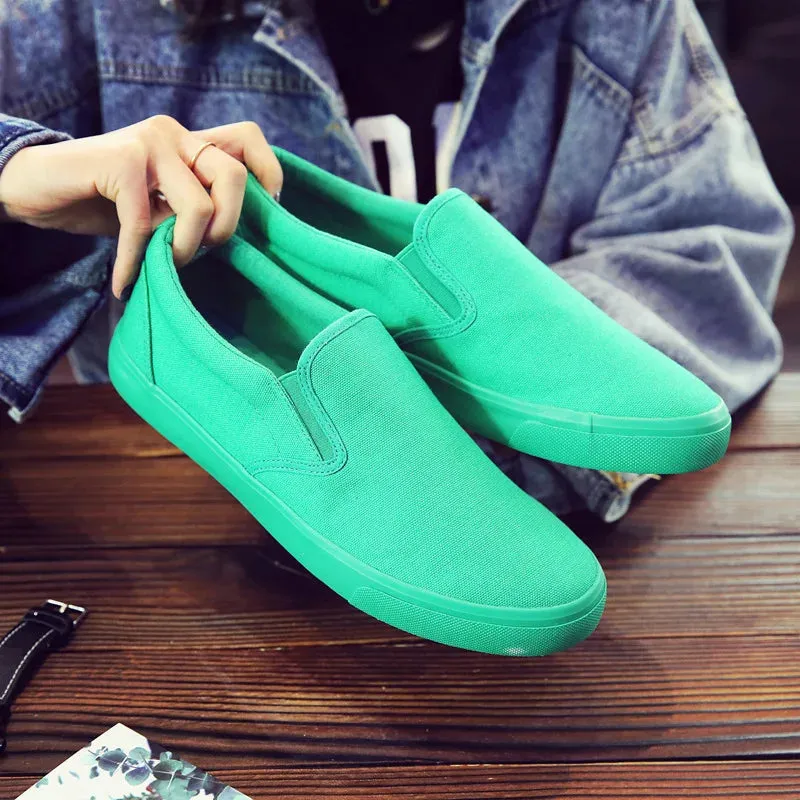 Breathable Non-slip Male Summer Casual Flat Slip-on Plus Size Footwear
