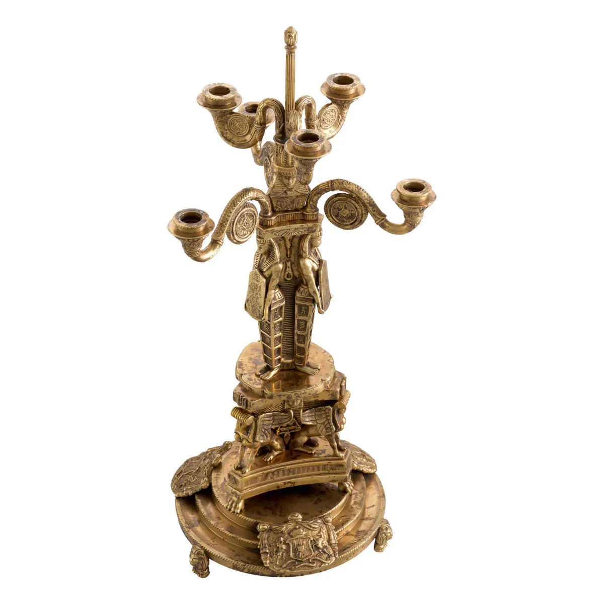 Candle Holder Decaix - Antique Brass Finish