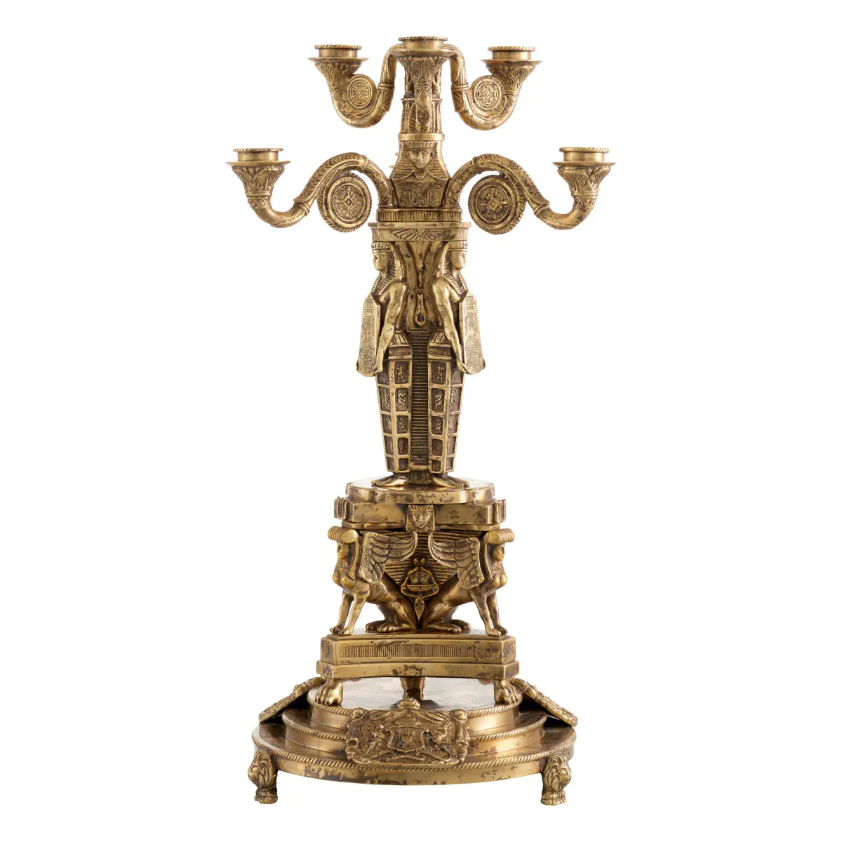 Candle Holder Decaix - Antique Brass Finish
