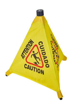 Canvas Cone Safety Sign
