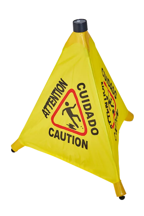 Canvas Cone Safety Sign