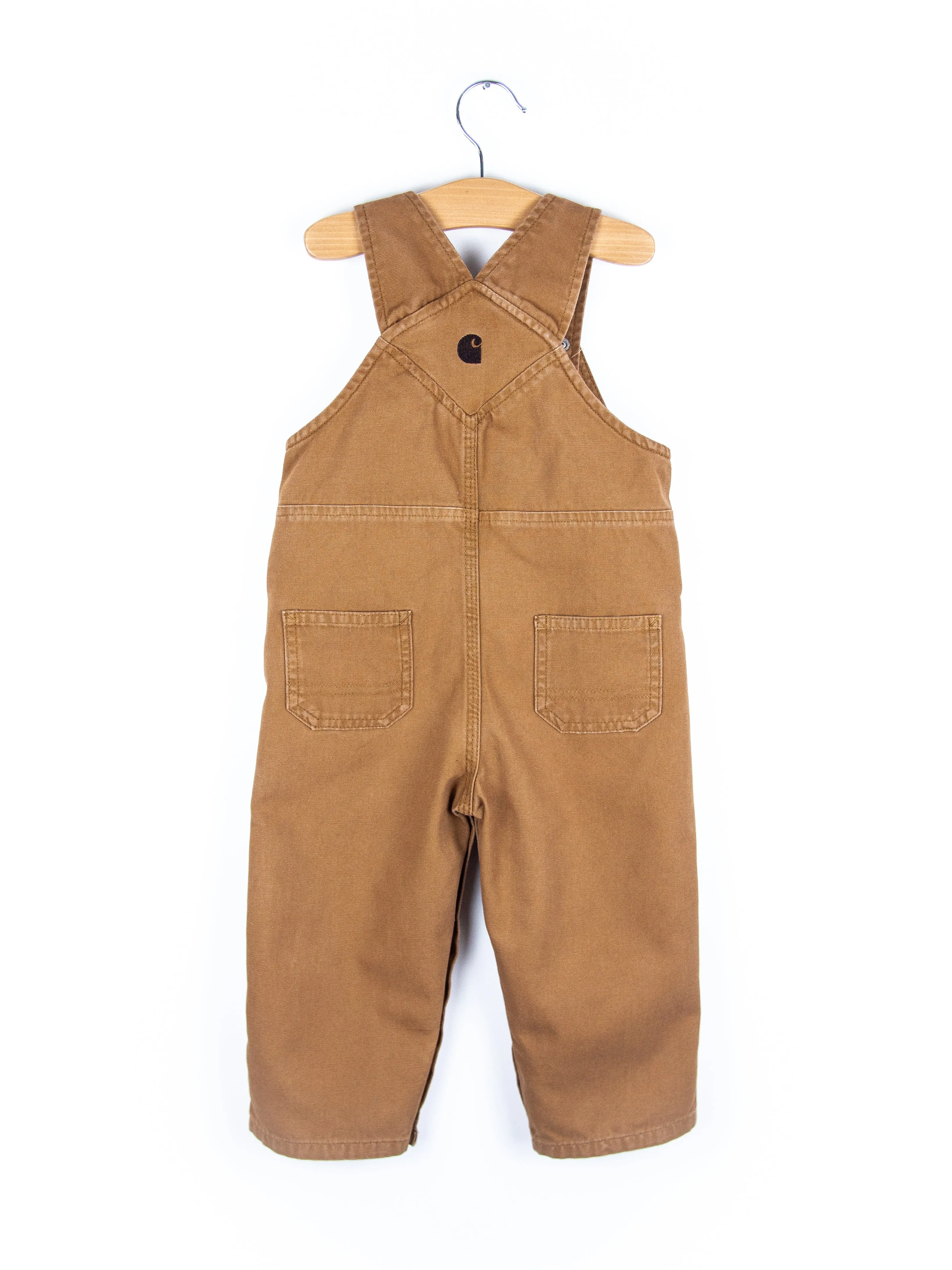 Carhartt Brown Canvas Dungarees - Age 24 months