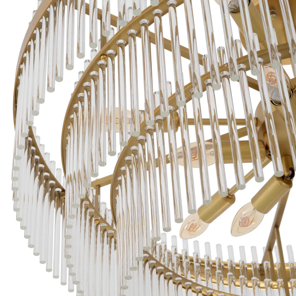 Ceiling Lamp East - Antique Brass Finish