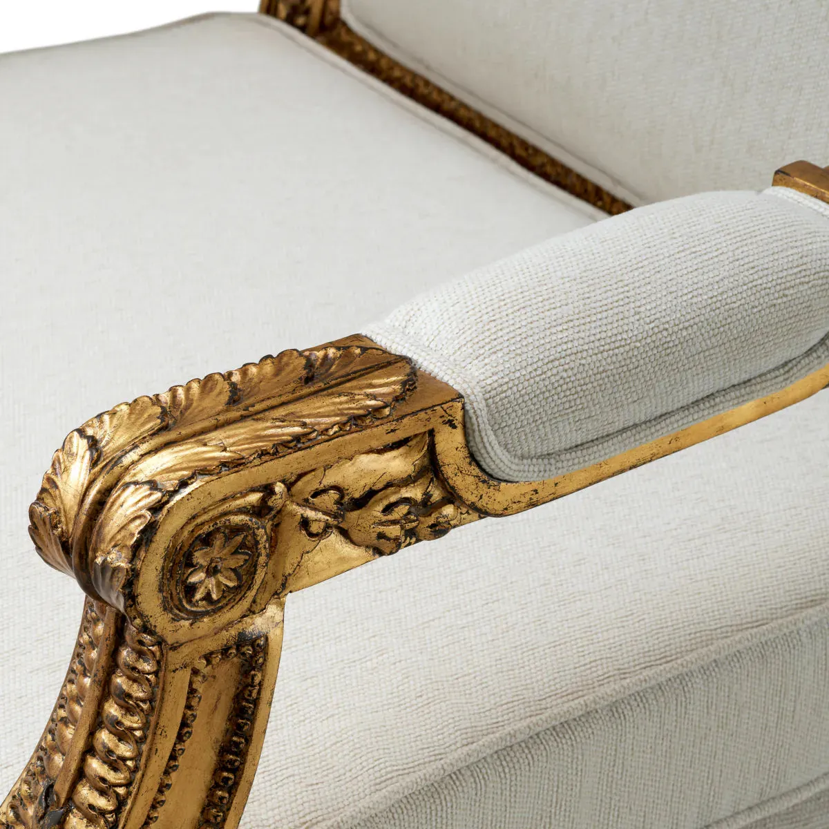 Chair Louis - Antique Gold Finish
