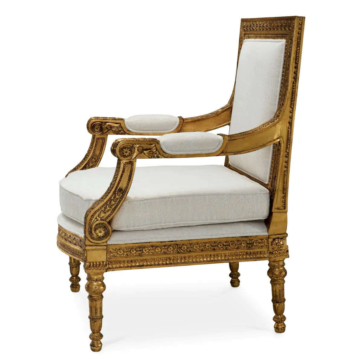 Chair Louis - Antique Gold Finish
