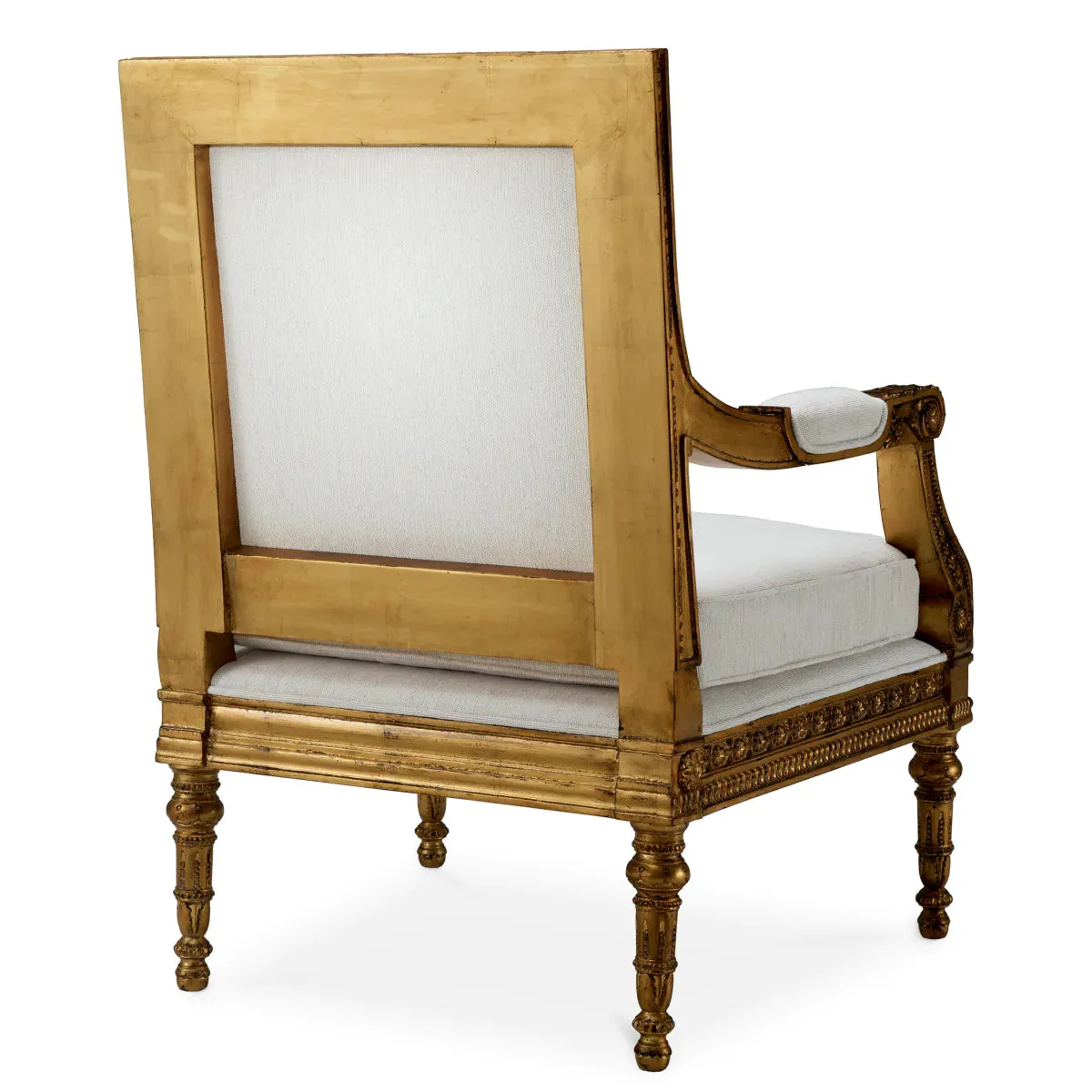 Chair Louis - Antique Gold Finish