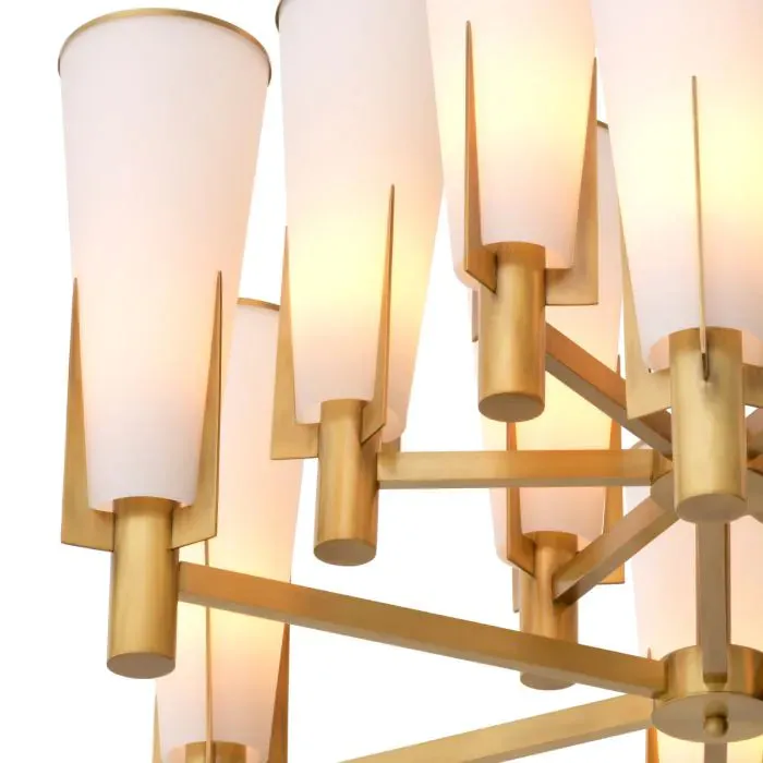 Chandelier Dino Double - Antique Brass Finish