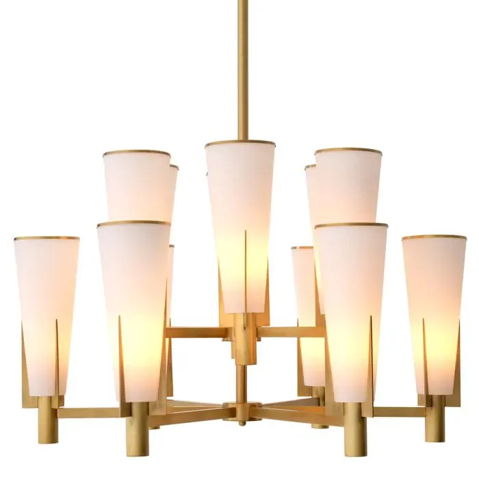 Chandelier Dino Double - Antique Brass Finish